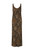 Spell - Damask Bias Dress - Walnut Brown