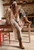 Spell - Damask Button Through Gown - Chai Yellow