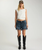 One Teaspoon - Grunge Goddess Outlaws Low Waist Mid Length Denim Shorts - Indigo