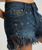 One Teaspoon - Grunge Goddess Outlaws Low Waist Mid Length Denim Shorts - Indigo