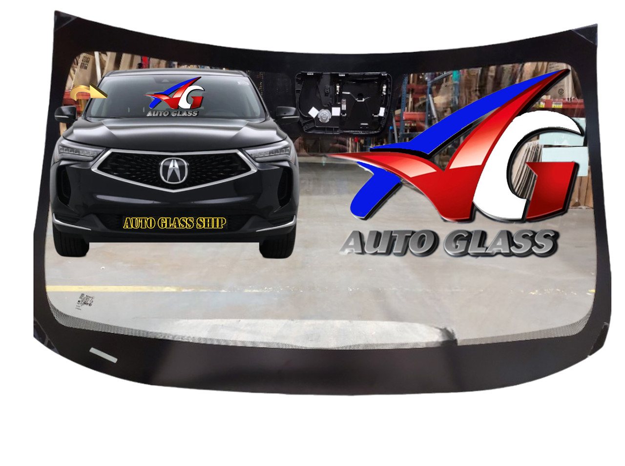 FW04896 GTY Windshield (Solar)(Acoustic Interlayer)(Lane Keep