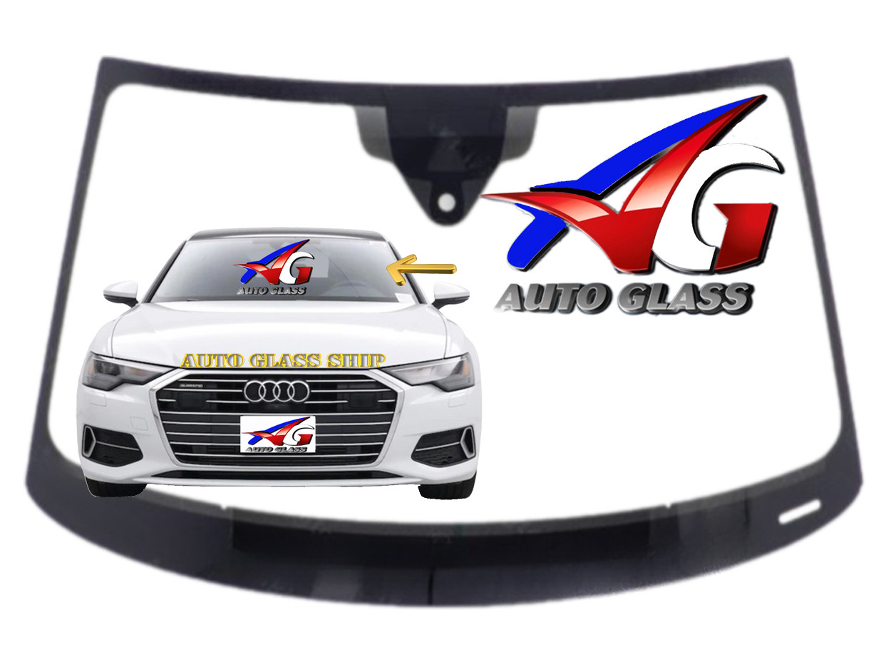 FW05246GTY Windshield (Solar Coated)(3rd Visor Frit)(Acoustic