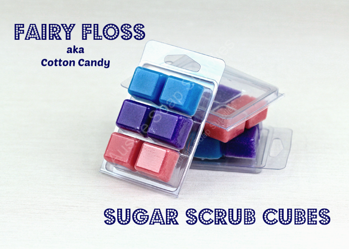 Fairy Floss Single Use Sugar Scrub Cubes