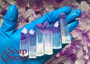 Amethyst Melt & Pour Soap Points to make a Loaf