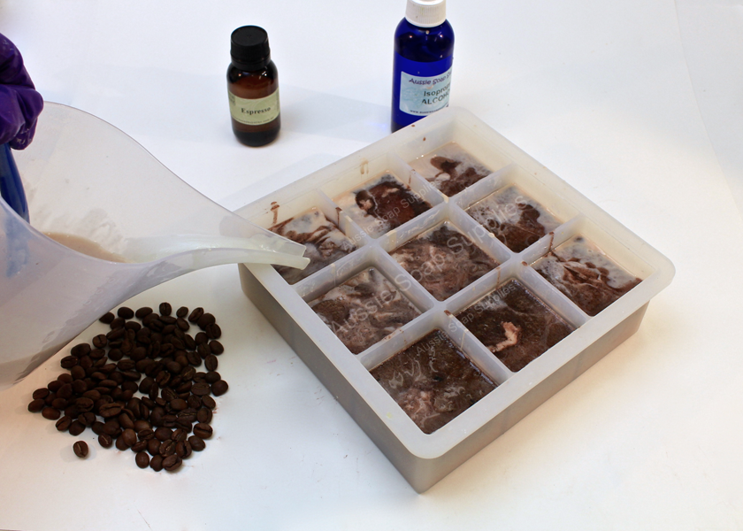 Espresso Coffee Cubes Melt and Pour Soap Tutorial