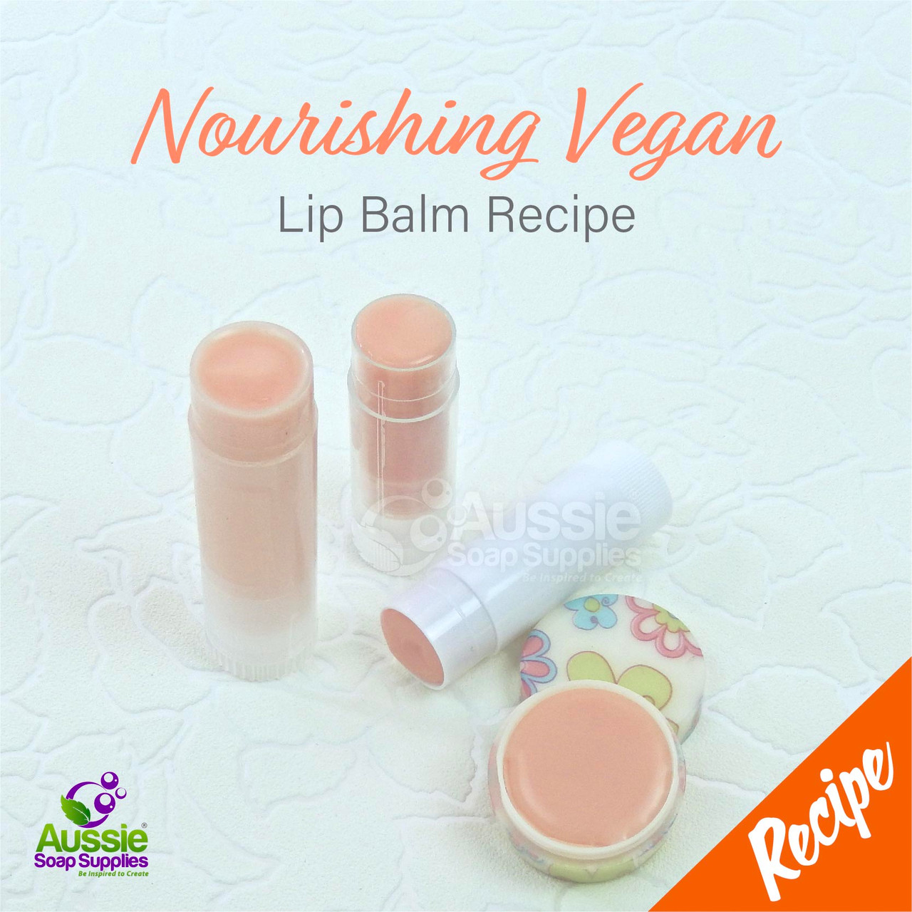 Using our Nourishing Lip Balm Base (Yes it's Vegan too!)