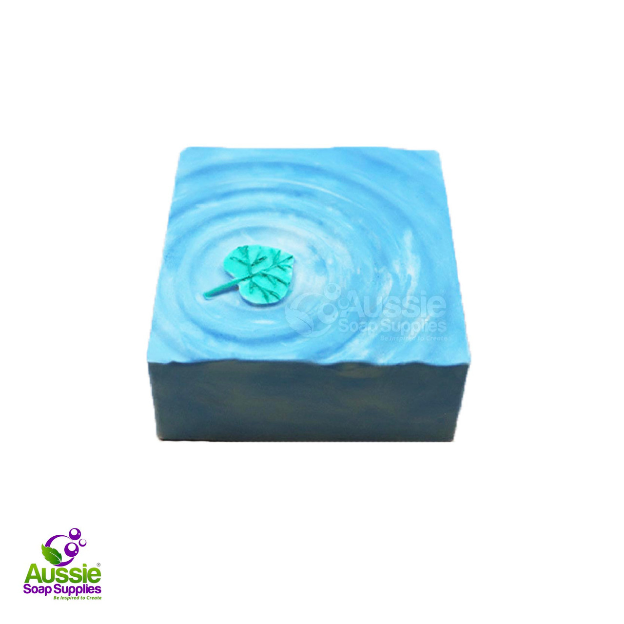 Flexible Soap Mould - Water Ripple with Leaf