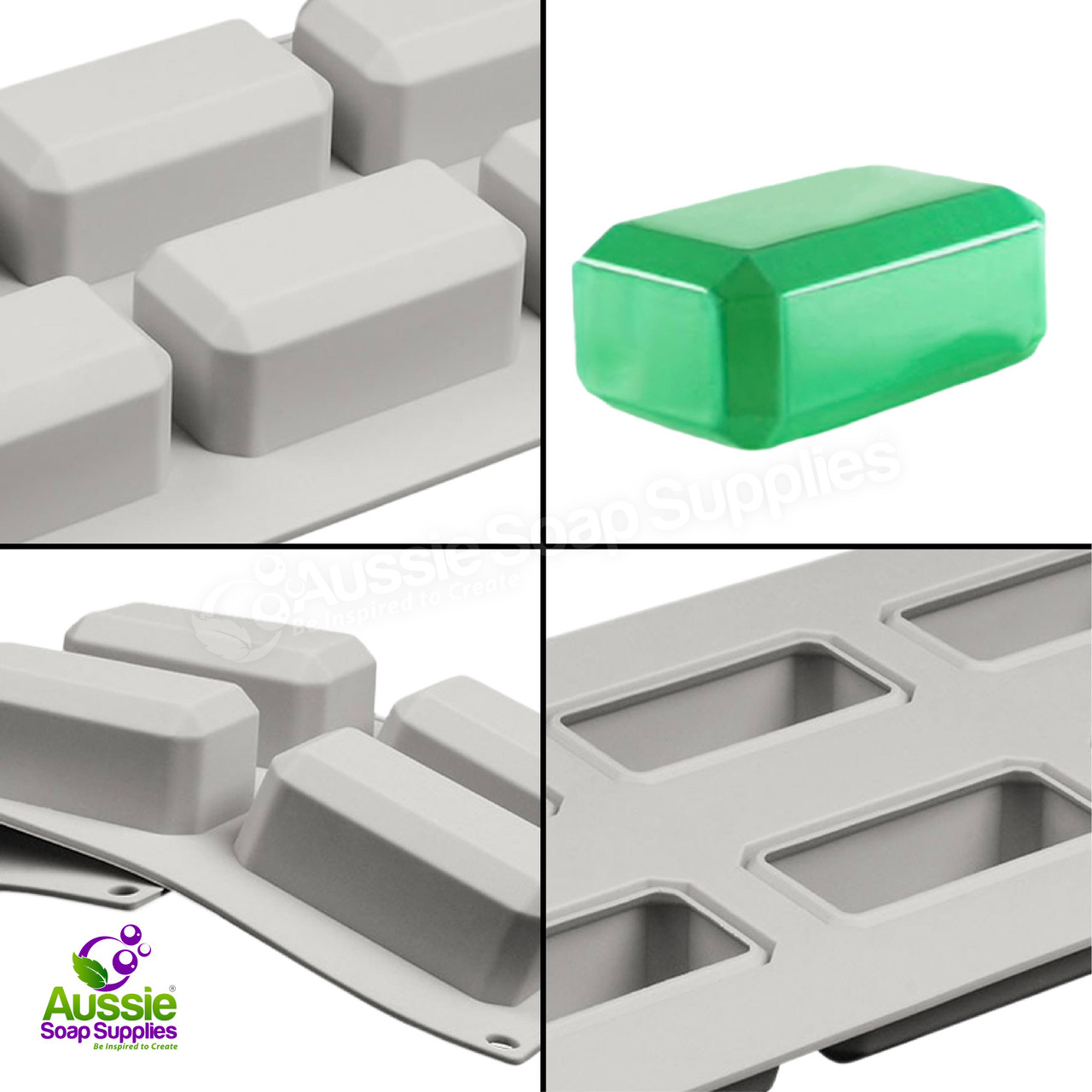 Rectangle Silicone Mould - 12 Cavity - Little Green Workshops