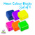 Neon Colour Blocks - Set of 6