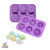 budget silicone snowflake christmas moulds 6 pieces (6 pcs)