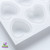 Flexible Mould -  8 Hearts, Rounded