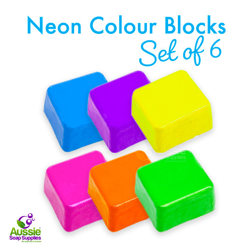 Neon Colour Blocks - Set of 6