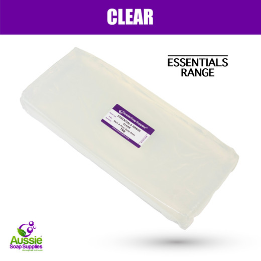 Essentials Range - CLEAR - Melt & Pour Soap Base - 5kg for soap making