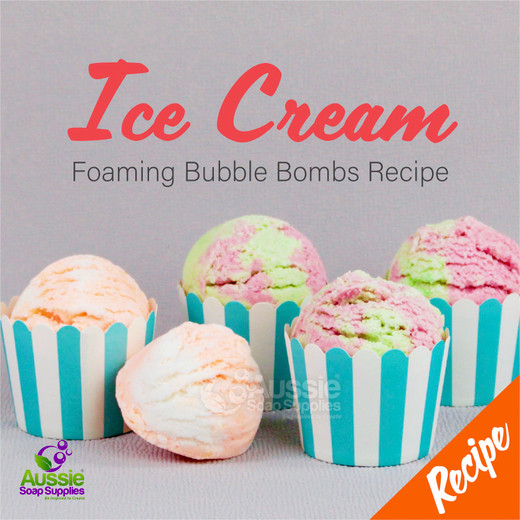 Ice Cream Foaming Bubble Bombs
