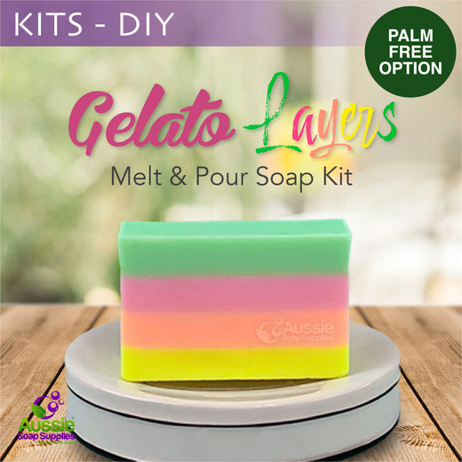 Melt & Pour Soap Kit - Gelato Layers