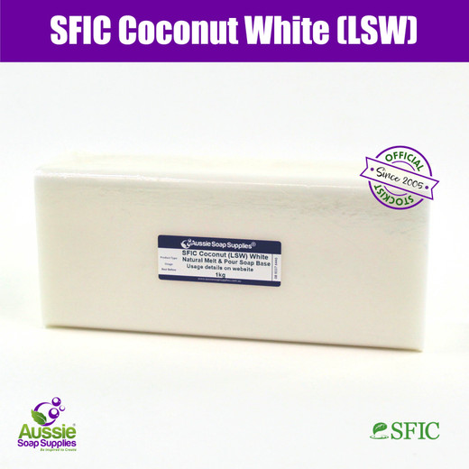 SFIC Coconut (LSW) WHITE - Melt & Pour Soap Base