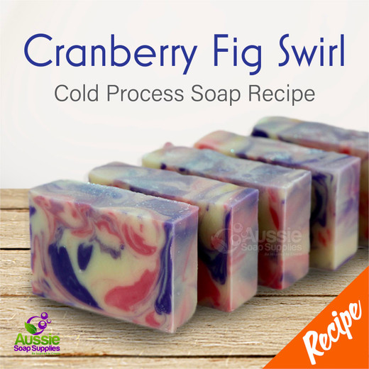 Cranberry Fig Cold Process Soap Tutorial