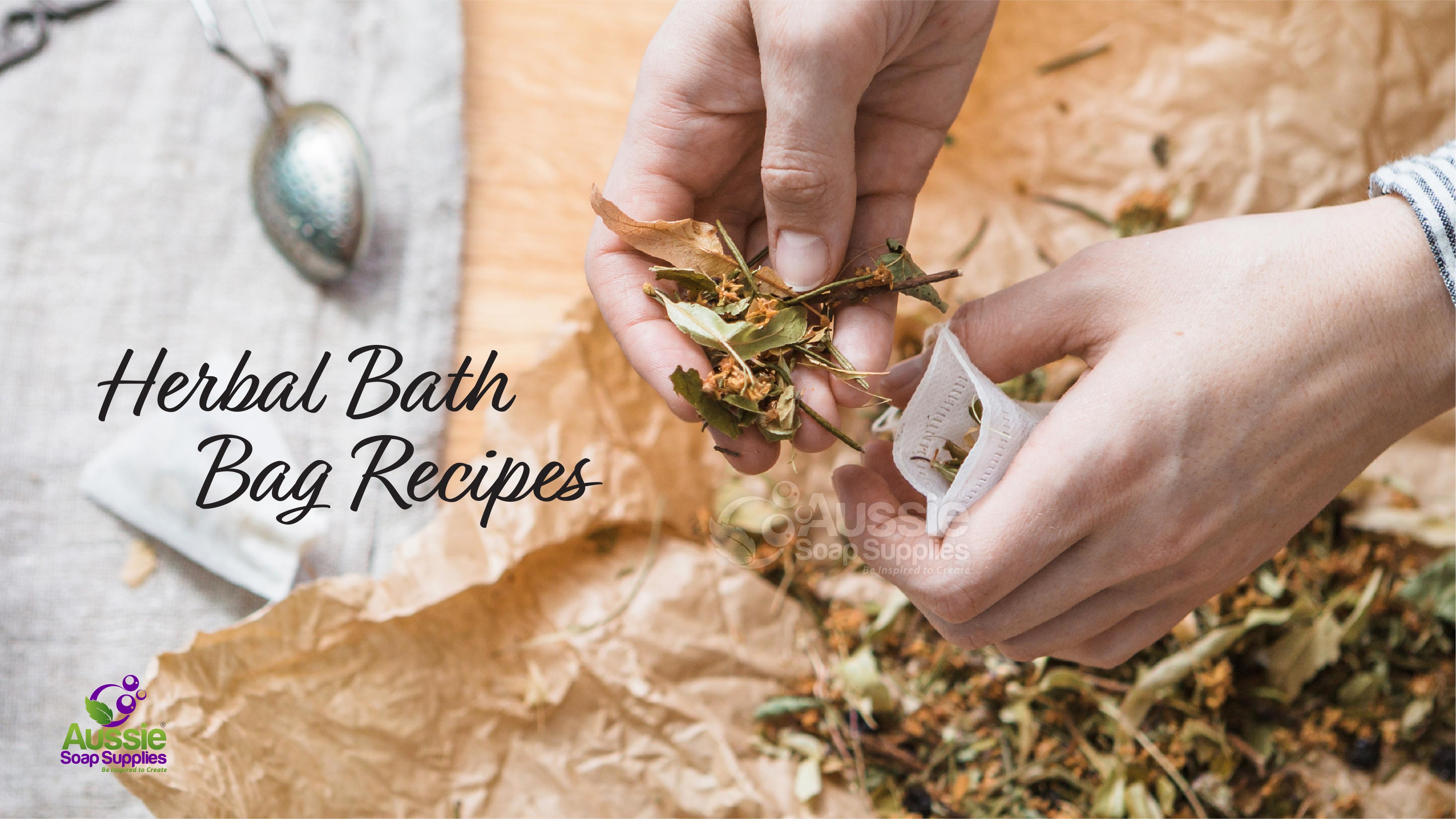 How to Make Herbal Bath Tea Bags (Homemade Bath Bag DIY) - Bird's