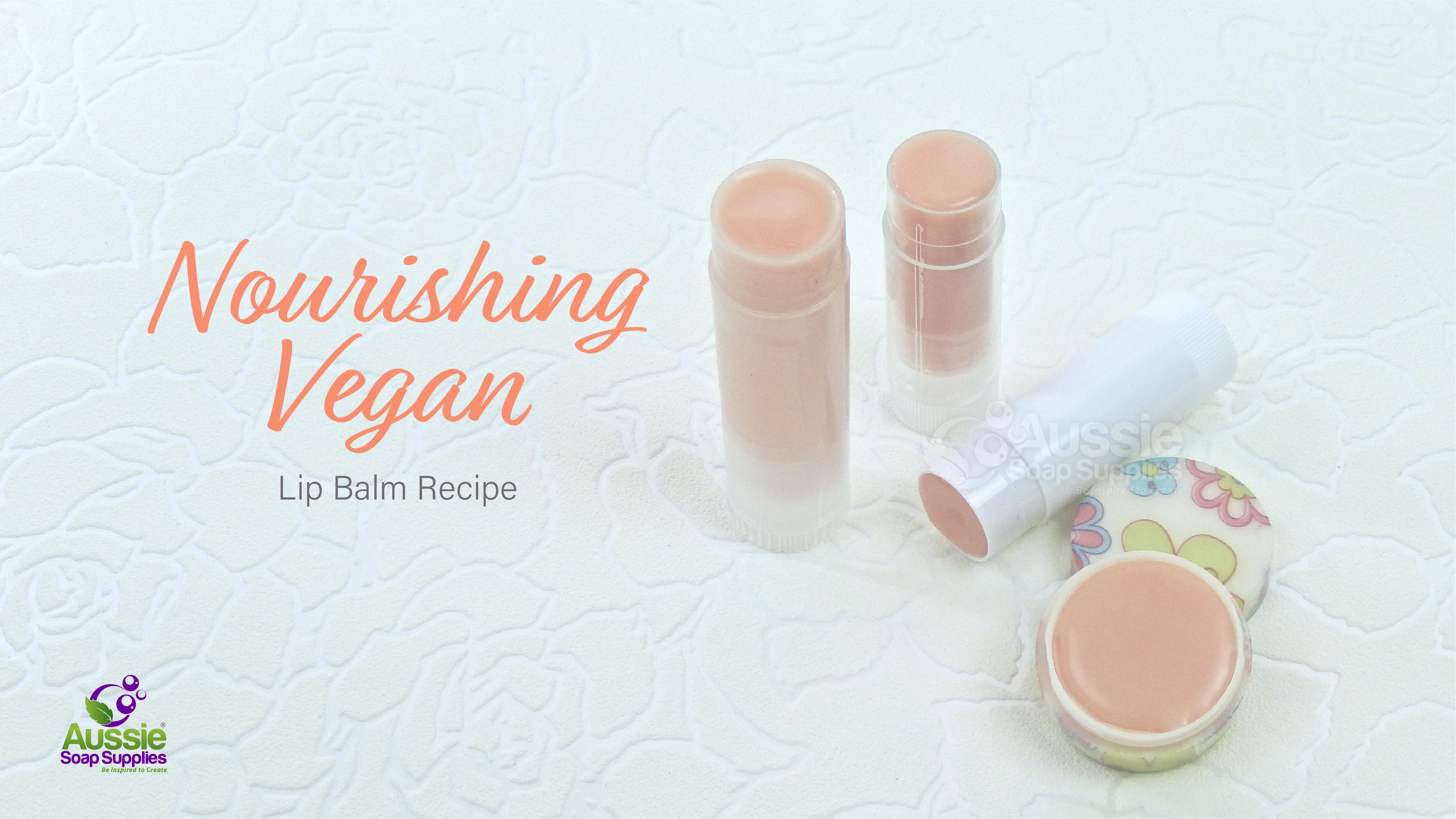 Using our Nourishing Lip Balm Base (Yes it's Vegan too!)