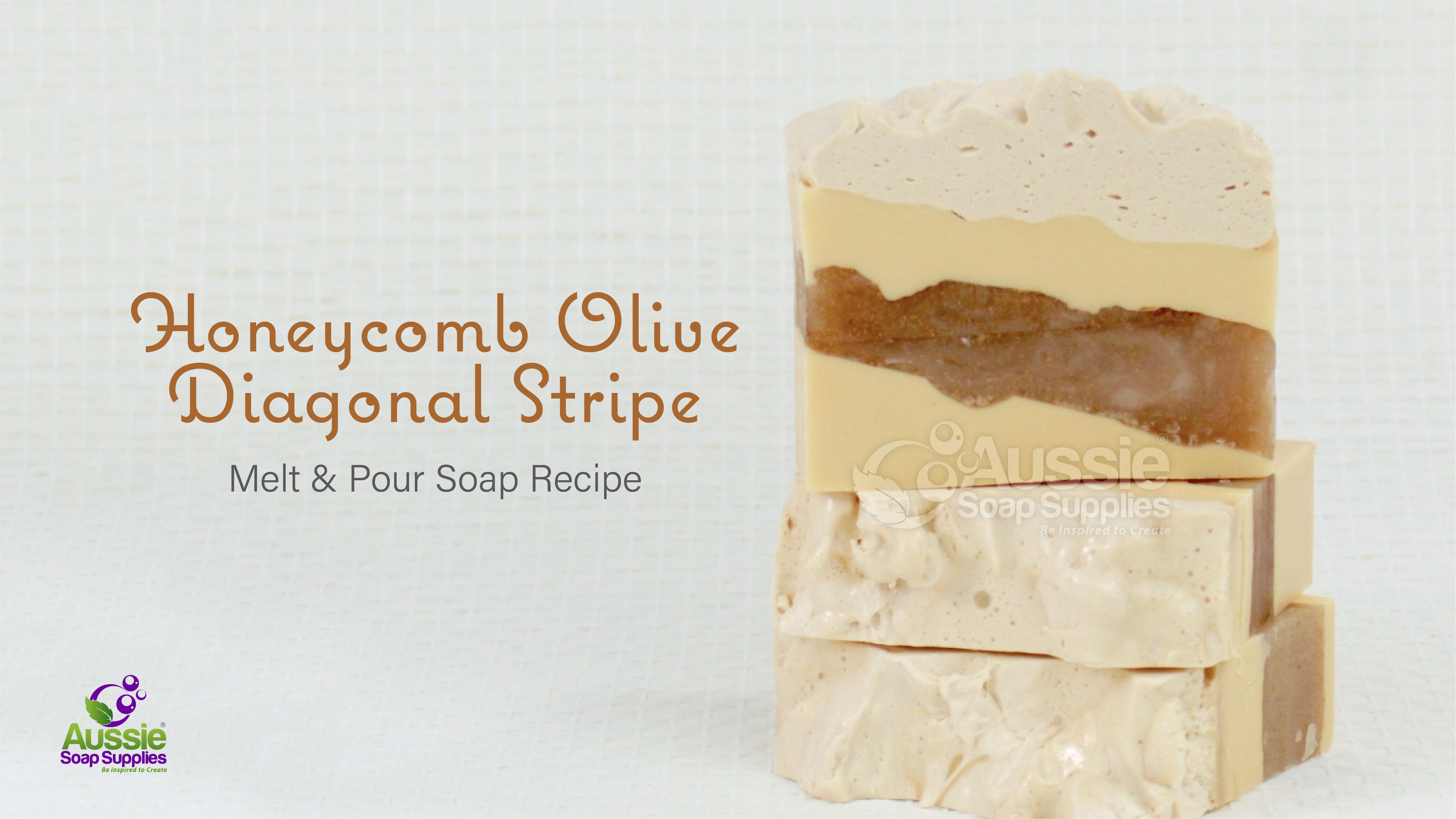 Olive Diagonal Stripe Melt & Pour Soap Recipe
