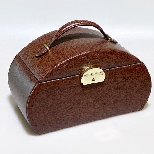 LEATHER TRAVEL JEWELRY CASE RT