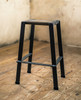 The 201 Forged Backless Stool with Reclaimed Wood Seat