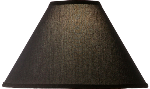 Natural Black Linen Lamp Shade