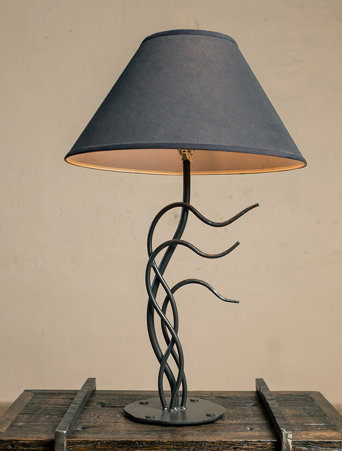 Windblown Iron Table Lamp