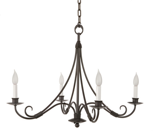 Mulberry 4 Arm Iron Chandelier