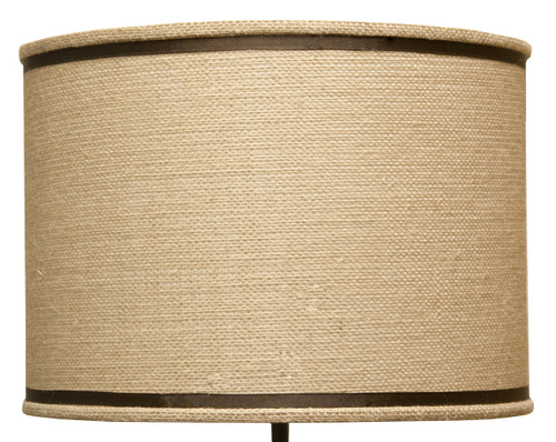 Natural Burlap Drum Lamp Shade