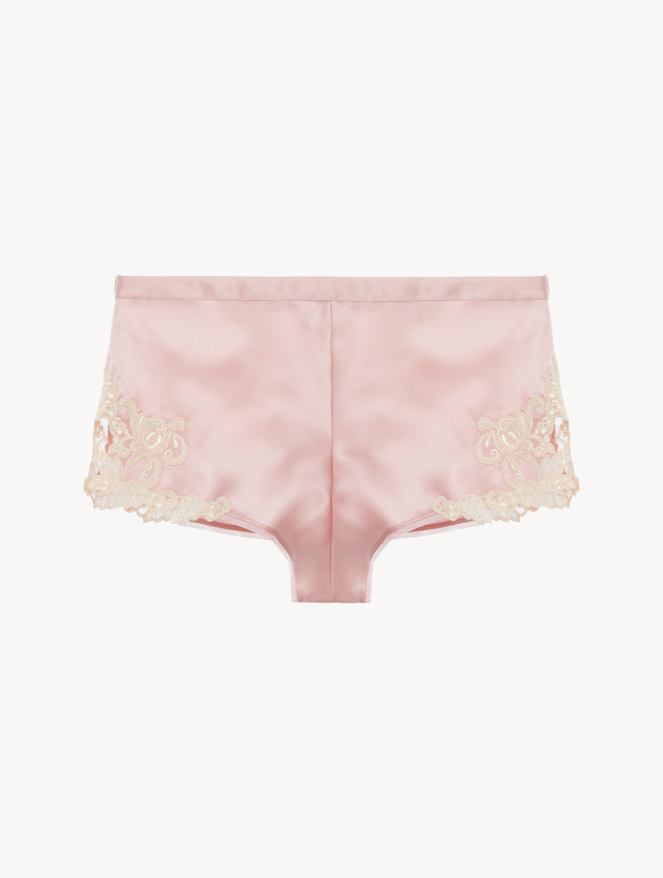 パウダーピンク フラスタリオ刺繍 フレンチニッカー｜La Perla