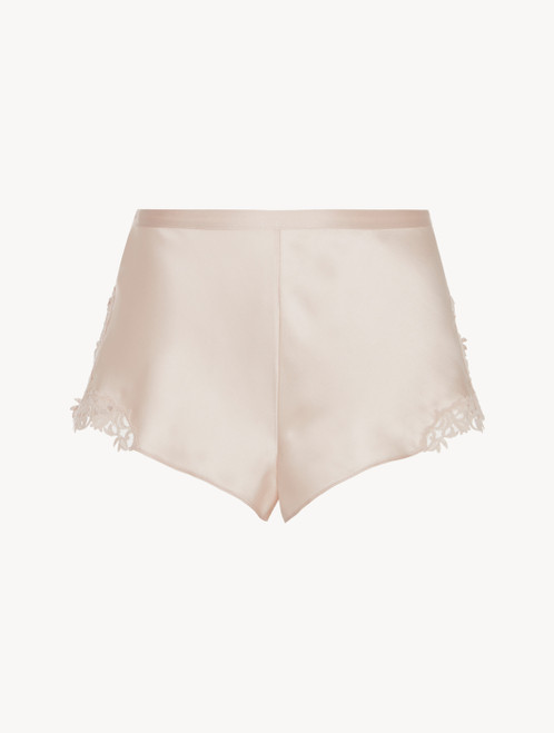 オフホワイト マクラメディテール スリープショーツ｜La Perla