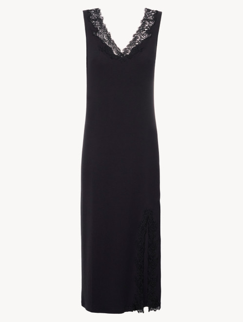 ブラッシュクレイ カシミヤブレンド ロングリブナイトガウン｜La Perla