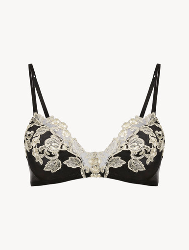 新品未使用　イタリア・La Perla(ラペルラ) ミュール　サイズ38 ブラック レースノンワイヤーブラ | La Perla （ラペルラ）