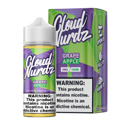 Cloud Nurdz E-liquid Grape Apple 100mL