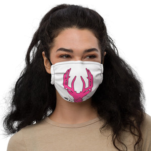Premium face mask pink logo Premium face mask pink logo