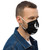 Premium face mask black w/ white logo