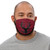 Premium face mask redish w/ black logo Premium face mask redish w/ black logo