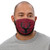 Premium face mask redish w/ black logo Premium face mask redish w/ black logo
