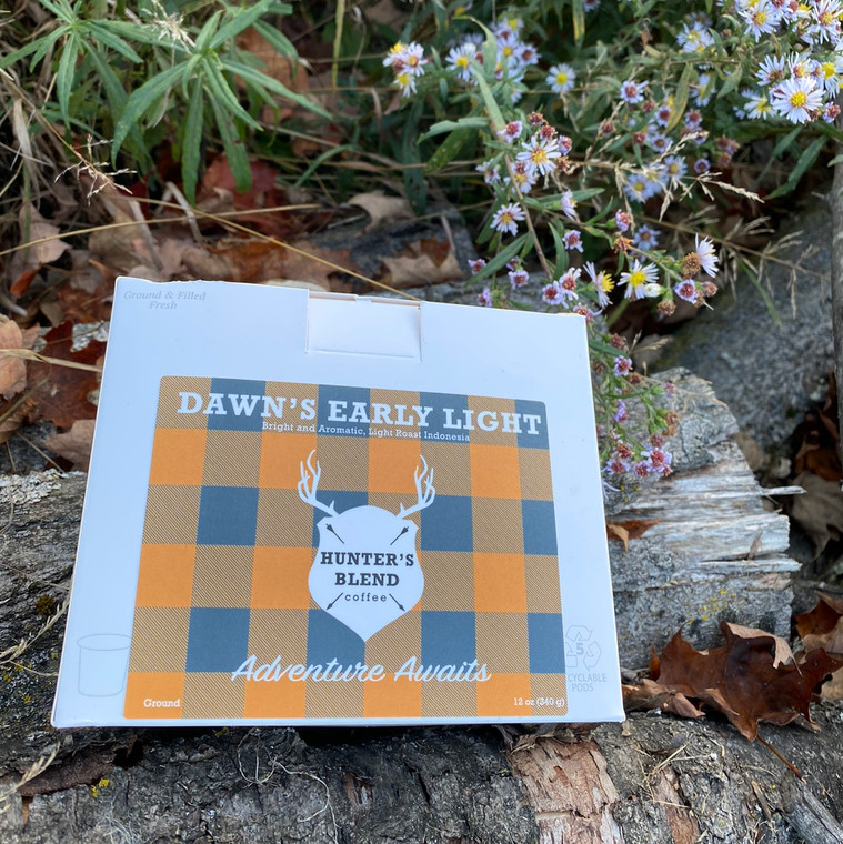 Hunter's Blend Coffee Dawn's Early Light 12 pack of single shots