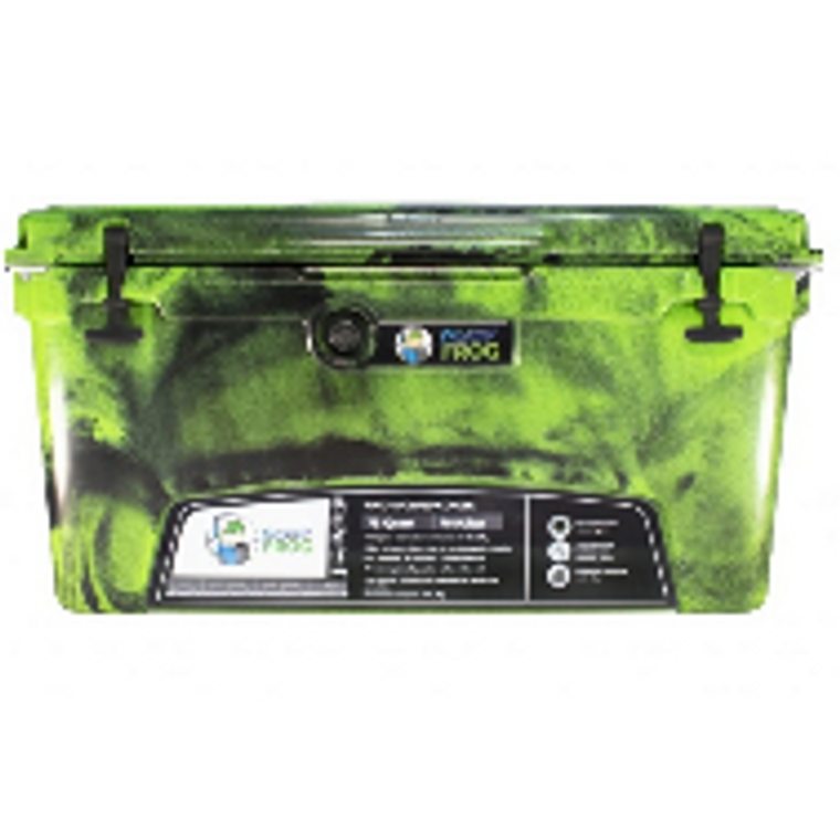 Frosted Frog 75 QT Cooler (Green And Black Camo)