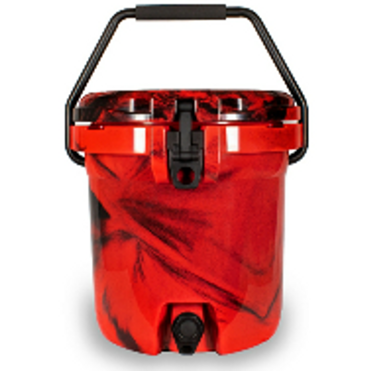 5 Gallon Beverage Cooler with Spigot (Red/Black Camo)