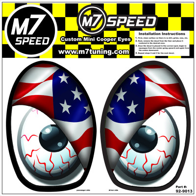 **NEW** M7 Eye Decal Set (R50-R53)-American Flag | Color **NEW** M7 Eye Decal Set (R50-R53)-American Flag | Color