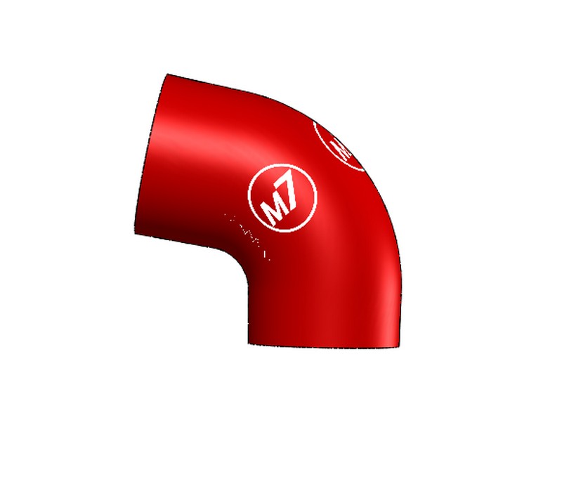 MAXX Flo Intake System Replacement Silicone Elbow-Red