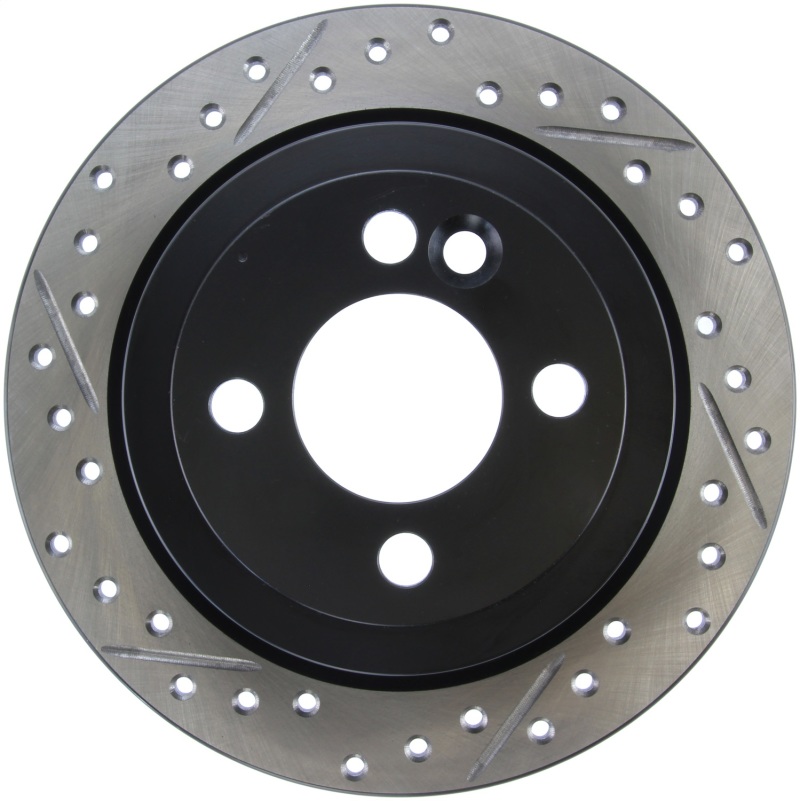 StopTech 07-09 Mini Cooper/Cooper S Slotted & Drilled Right Rear Rotor - 127.34094R
