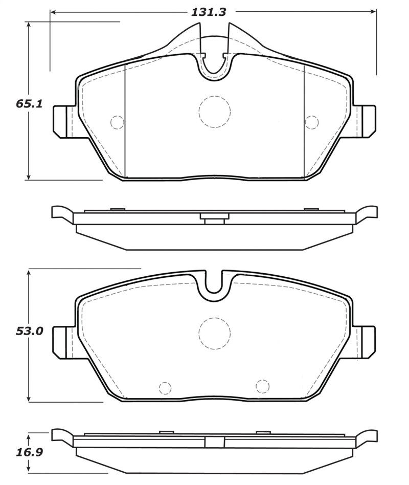 StopTech Street Touring Brake Pads - 308.13080