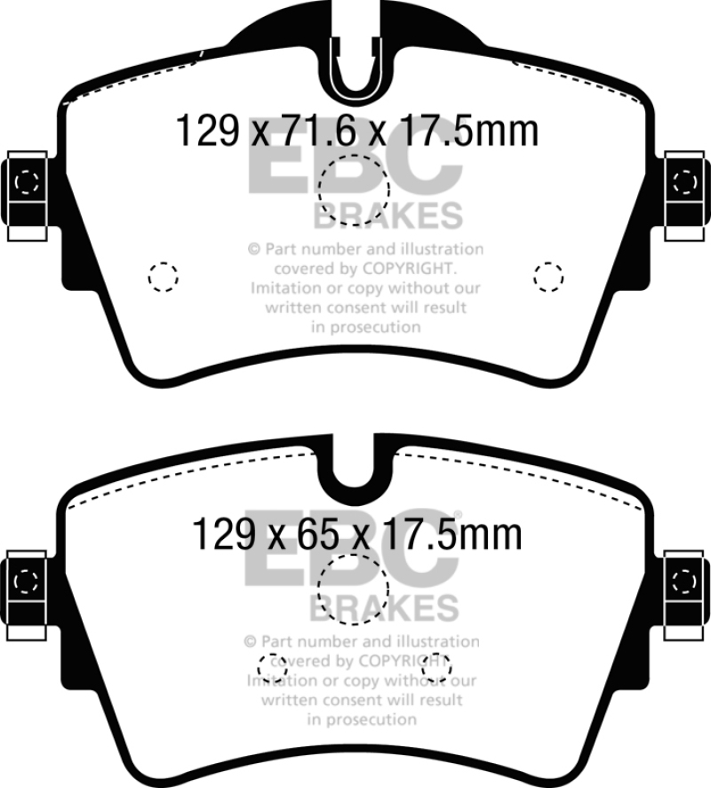 EBC 14+ Mini Hardtop 2.0 Turbo Cooper S Ultimax2 Front Brake Pads - UD1801