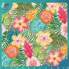 Tropical Flower Pattern Vinyl - | Outdoor Adhesive Vinyl or Heat Transfer Vinyl | 478A