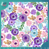 Boho Floral Pattern Vinyl - Pink, Purple & Teal | Outdoor Adhesive Vinyl or Heat Transfer Vinyl | 481A