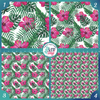 Tropical Pink Hibiscus Patterned Vinyl & HTV | Outdoor Adhesive Vinyl or Heat Transfer Vinyl | 569A